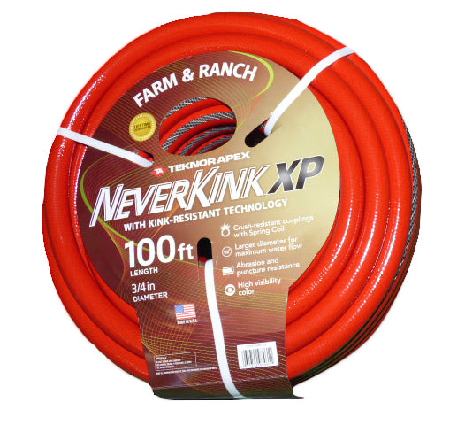 100 Foot RED NeverKink Xtreme Performance hose-available only with a sprinkler purchase